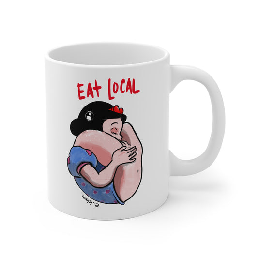 EAT LOCAL -  Ceramic Mug